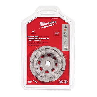 Milwaukee Tool 4" Diamond Cup Wheel Double Row