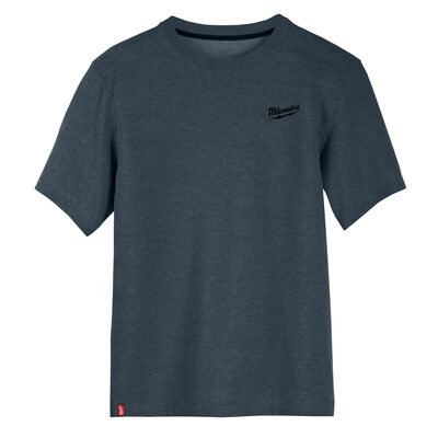 Milwaukee Tool HYBRID WORK TEE - SS BLUE L