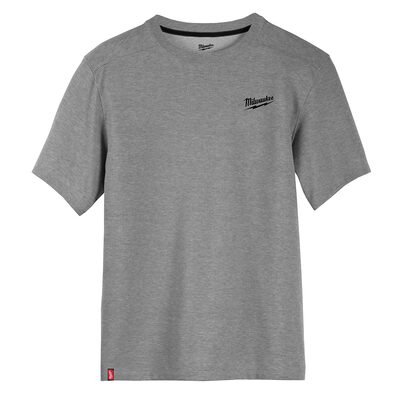 Milwaukee Tool HYBRID WORK TEE - SS GRAY M