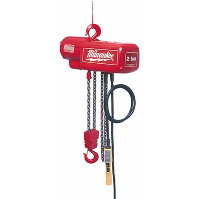 Milwaukee Tool 1-TON ELECTRIC CHAIN HOIST 10 FT. LIFT; 16 FT. PER MINUTE