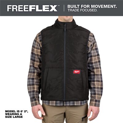 Milwaukee Tool FREEFLEX Lightweight Insulated Vest Black L