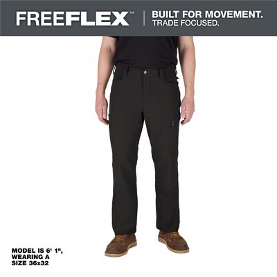 Milwaukee Tool FREEFLEX Tech Pants - Black 40 X 30