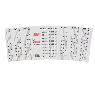 3M PPS Mix Ratio Inserts, 16065, Standard (22 fl oz)