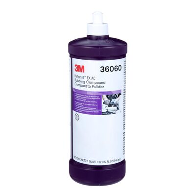 3M Perfect-It EX AC Rubbing Compound, 36060, 1 qt (32 fl oz)