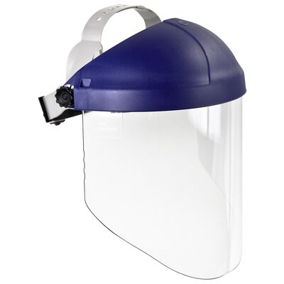 3M Ratchet Headgear H8A, 82783-00000, with Clear Polycarbonate Faceshield WP96