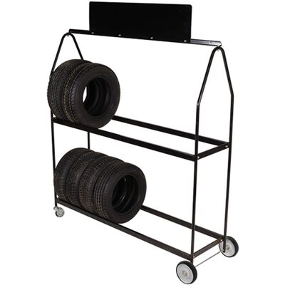 Martins Industries DELUXE TIRE DISPLAY ON WHEELS ( Black logo plate )