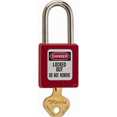 Msc Industrial Supply Keyed Different Retaining Key Lockout Padlock