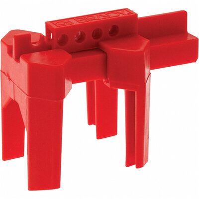 Msc Industrial Supply Pneumatic & Valve Lockouts; Type: Handle-On Ball Valve Lockout ; Max Pipe 2-1/2" ; Min Pipe 1/2"; Polypropylene