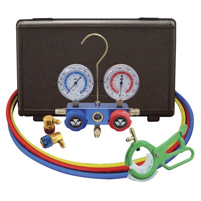 Mastercool 134a aluminum manifold gauge set /free 85530
