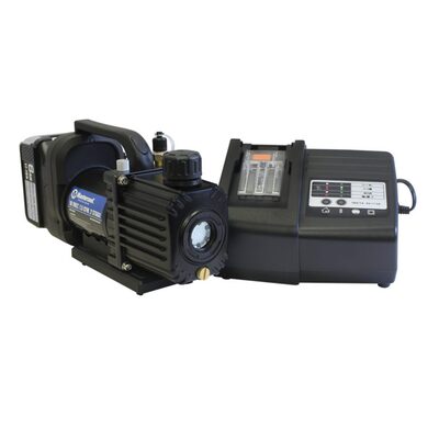 Mastercool Cordless 1.5 CFM 2 stage vacuum pump complete kit