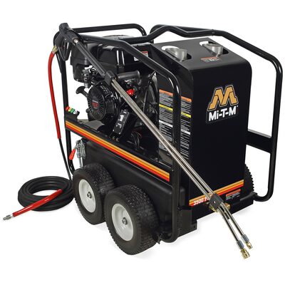 Mi-T-M PRESSURE WASHER 3500 PSI HOT WATER GAS HONDA 13HP
