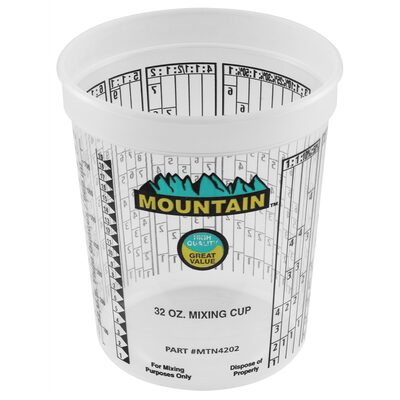 Mountain DISPOSABLE QUART MIXING CUP (100/CS)