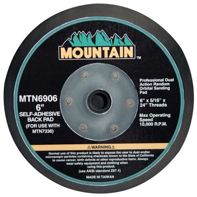 Mountain 6" PSA PAD 6 MOUNTING HOLES