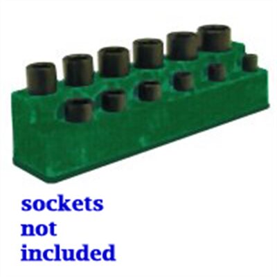 Mechanic's Time Savers SOC HOL 3/8 IMP DK GREEN MAG BASE