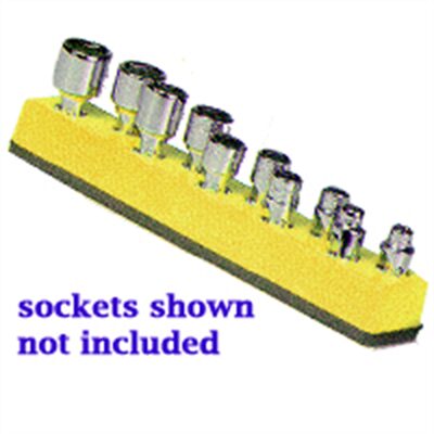 Mechanic's Time Savers SOC HOL 1/4U MAG YELLOW NEON
