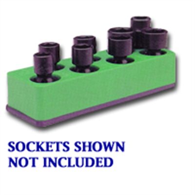 Mechanic's Time Savers SOC HOL 3/8U IMP GREEN NEON 8 HOLE