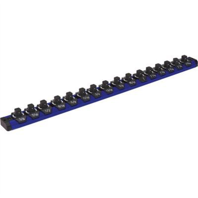 Mechanic's Time Savers 3/8" Lock-A-Socket with Metric & SAE Size Indicators- Blue