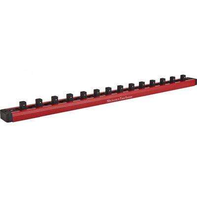 Mechanic's Time Savers 3/8 Inch Lock-a-Socket Rail Socket Holder - Red