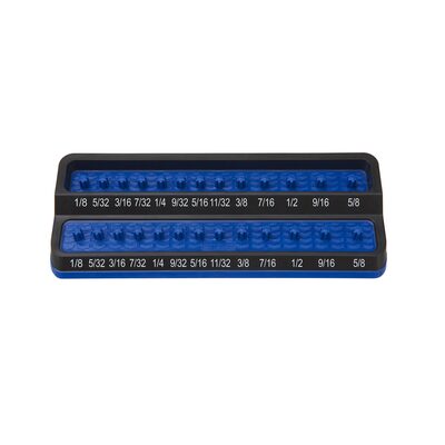 Mechanic's Time Savers 1/4" SAE Peg Socket Holder - Blue