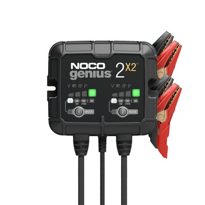 NOCO Company GENIUS2X2 6V/12V 2-Bank, 4-Amp Smart Battery Charger