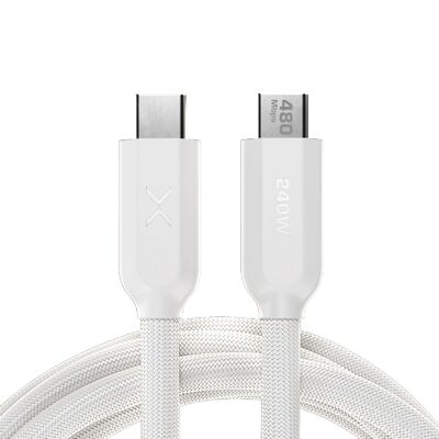 NOCO Company XGrid XC3: 240W USB-C to USB-C Cable with E-Marker Chip - 10-Foot - White