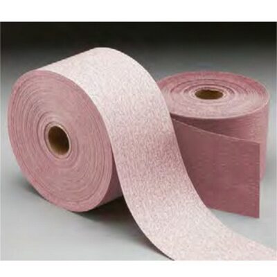 Carborundum Abrasives Carbo Premier Red 20338 Dri-Lube Stick-On Sheet Roll, 2-3/4 in W x 30 yd L, P120 Grit