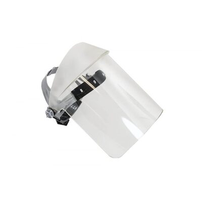 Oberon Face Shield with Ratcheting Headgear - UV Polycarbonate - Window: Clear