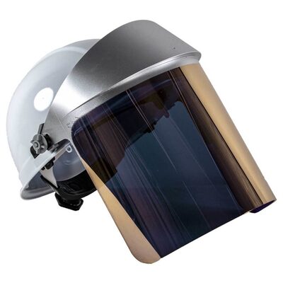 Oberon Face Shield & Hard Cap - Heat Reflective - Window: Didymium Gold
