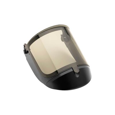 OBERON Face Shield - Arc Flash - 30 Cal TCG - With Hard Hat Adapters - With EZ Lift - Oberon Hard Caps - Lens Color: True Color Grey
