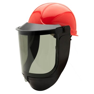 OBERON Face Shield & Hard Cap - Arc Flash - 30 Cal TCG - EZ Lift - Lens Color: True Color Grey