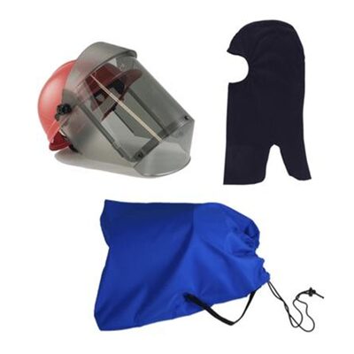 OBERON Face Shield Kit - Arc Flash - 30 Cal TCG -Comes with hard cap, 30 calorie face shield, balaclava, and storage bag