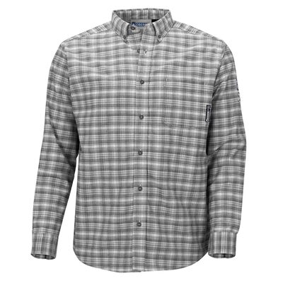 OBERON Plaid Long Sleeve Button Down Shirt &hyphen; Cotton / Nylon - Fire Resistant and Arc Flash Protection - 10 CAL - Color: Red - Men's - Size: 3XL