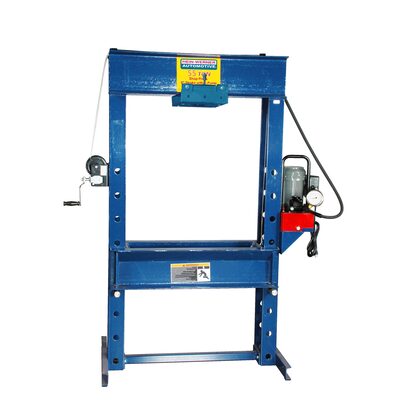 Omega 55 ton shop press with rolling head