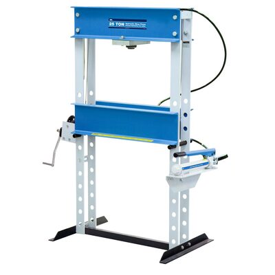 OTC 25 Ton Shop Press with Hydraulic Hand Pump and Ram