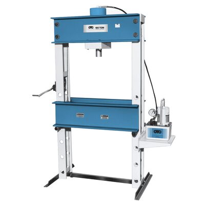 OTC FLOOR PRESS100 TON WITH ELECTRIC /HYDRAULIC PUMP