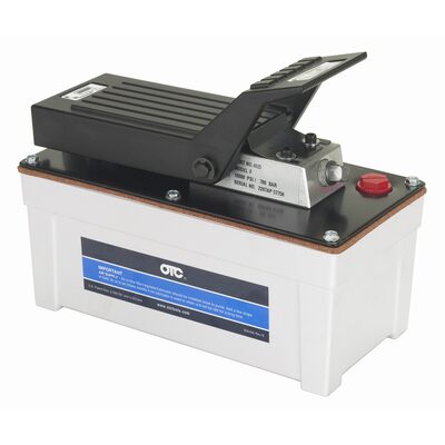 OTC Hand/Foot Operated 10000 PSI Air/Hydraulic Pump in Metal Reservoir