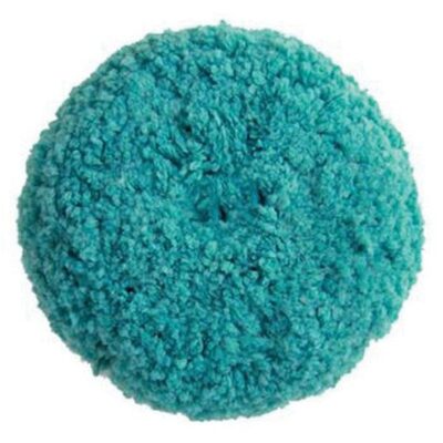 Presta 890143 Single Sided Light Cutting Pad, 9 in Dia, Hook and Loop Attachment, Blended Wool Pad, Green