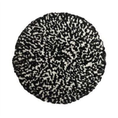 Presta 890146 Compound Pad, 9 in Dia, 1-1/2 in THK, Hook and Loop Attachment, Wool Pad, Black and White