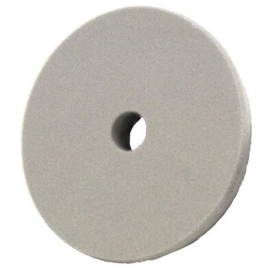 Presta PACE 890180 Single Sided Heavy Cut Cutting Pad, 3 in Dia, Hook and Loop Attachment, Foam Pad, Gray