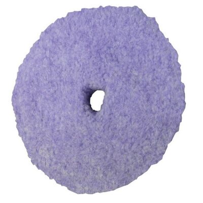 Presta PACE 890197 Single Sided Heavy Cut Cutting Pad, 6-1/4 in Dia, Foamed Wool Pad, Purple