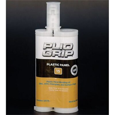 PLIO-GRIP Plastic Panel 15 8005 Plastic Panel Bonding, 220 mL Cartridge, Beige (Part A), Green (Part B)