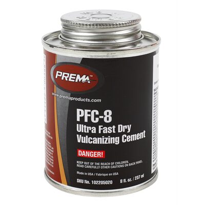 PREMA Ultra Fast Dry Vulcanizing Cement 8 fl. Oz Can 10 Count