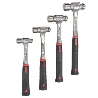 STANLEY PROTO INDUSTRIAL 4-Piece Anti-Vibe Ball Peen Hammer Set (8, 12, 16, 24 oz.)