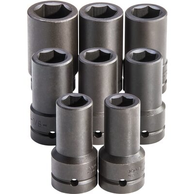 PROTO 3/4 Inch Drive SAE 20 Piece 6 Point Impact Socket Set