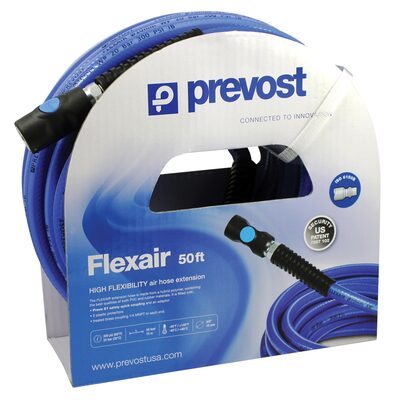 Prevost Prevost 3/8" ID x 50' Flexair Hose with Safety Coupling - Industrial