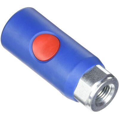 Prevost 1/4 Inch Female NPT URC 06 Automotive Truflate 1/4 Inch Composite Body Quick Safety Coupler for Compressed Air - 10PK