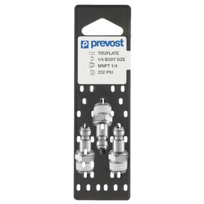 Prevost URP 066251P3 Automotive Interchange Parallel Plug on Plate, 1/4 in, Tapered MNPT, Treated Steel