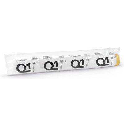PPM Q1 Products MDF02180 Premium Masking Drop Film, 25 yd L x 180 cm W, HDPE, Sun Yellow (Tape), Clear (Film)