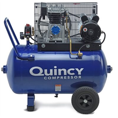 Quincy Compressors 2 HP 24 Gallon 115Volt Air Compressor SS 2 HP 24 Gallon Single Stage 115V 1 Phase Horizontal Portable