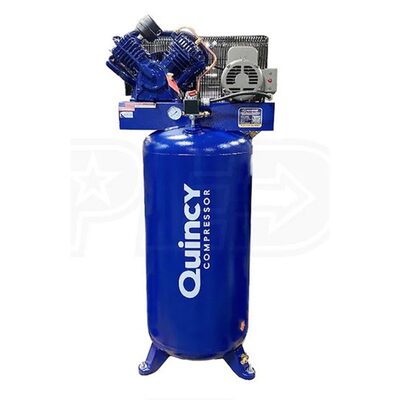 Quincy Compressors 4 HP 60 Gallon Two-Stage Vertical 230V 1PH Air Compressor - Model 2V41C60VC